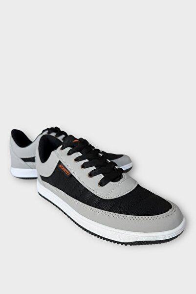 Liger Ανδρικά Ορθοπεδικά Αθλητικά Παπούτσια Καθημερινής Περιπάτου Άνετα ΓΚΡΙ - ΜΑΥΡΟ