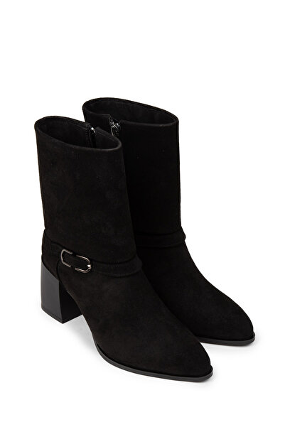 Deery Γυναικείες μαύρες μπότες με φερμουάρ