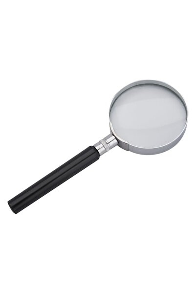 OEM Lupa Metalica, Marire 6x, Diametru 6cm, Maner Plastic, Argintiu