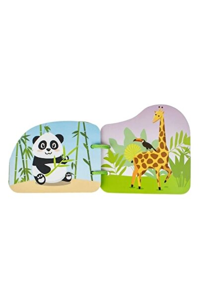 YUPY ® Wooden Educational Book Jungle Animals 12x12cm - 4F