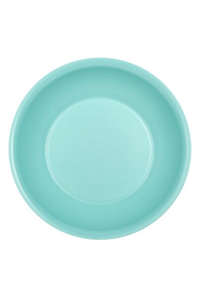 OEM Deep Plastic Plate, 18 cm Diameter, Navy Green