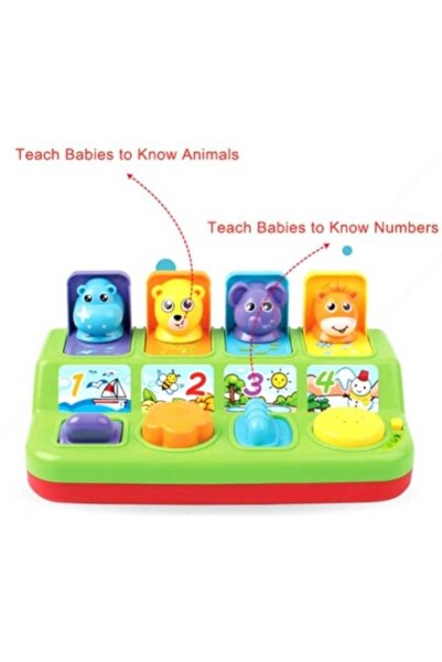 OEM Jucărie educativă pop-up pentru bebeluși cu 4 animale