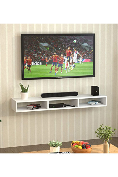 Modern home Wall Mounted TV Unit, Cabinet (White)