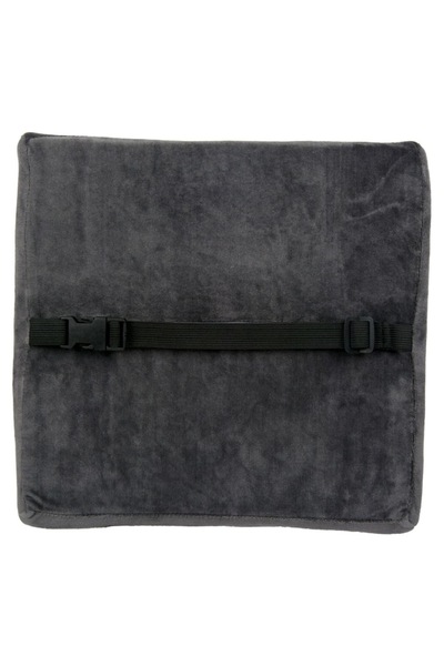 SHOPIENS Anatomical Back Pillow, Foam, Gray, 32x30x10 cm - MYONNA