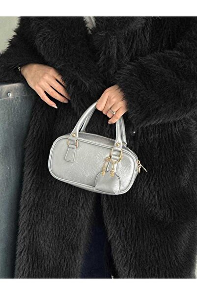 cocy-col GEANTĂ DE UMĂR PENTRU FEMEI ABRONIA SILVER BAG CU CADOU