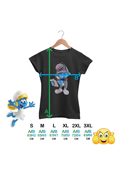 OEM Tricou Femei Strumfii Detectiv Sherlock