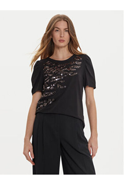 Dkny Women's T-Shirt P4MHTXVW Black