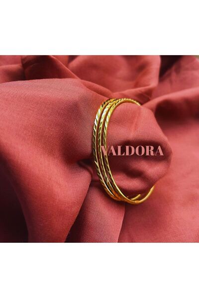 Valdora 22 Ayar Altın Kaplama Başak Model Ajda Bilezik 1 Adet