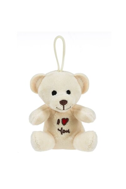 MYONNA IT & E- COMMERCE Plush Teddy Bear "I Love You", Beige, 11 cm