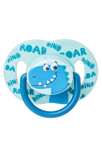 OEM Honey Baby Silicone Pacifier, Dinosaur, Blue, 18-36 Months, Sterilization Case