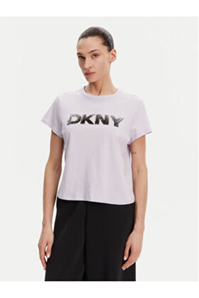 Dkny Women's T-Shirt DP4T1035 Purple