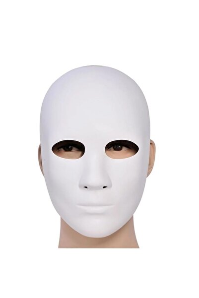 OEM Simple Carnival Full Face Mask, White