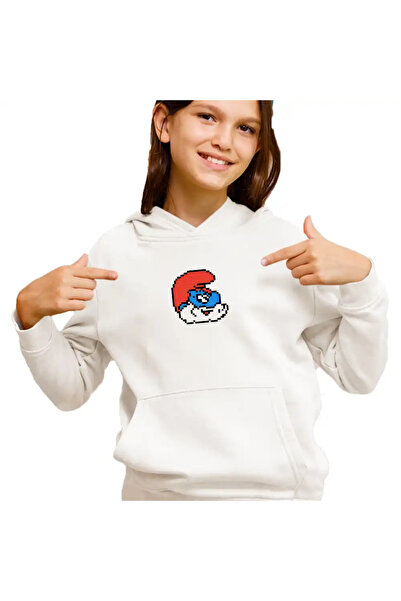 OEM Hanorac Copii Fete Pixel Art Papa Strumf
