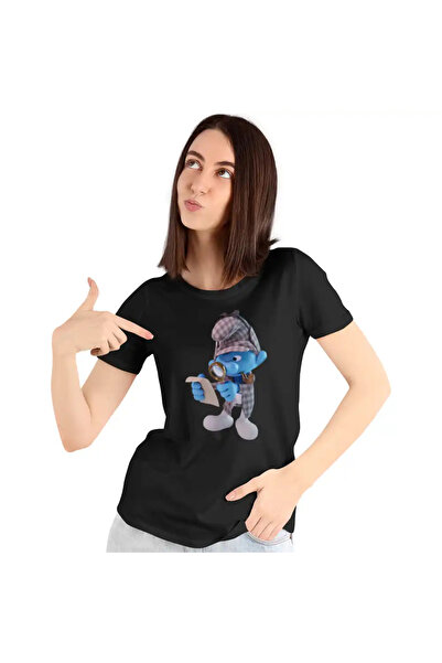 OEM Tricou Femei Strumfii Detectiv Sherlock