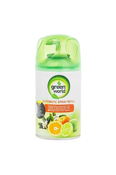 MYONNA IT & E- COMMERCE Room Air Freshener Refill, Green World, Automatic Spray, Orange Blossom & Lime Scent, 250ml