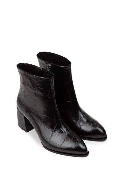 Deery Γυναικείες μαύρες μπότες με φερμουάρ