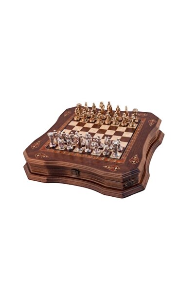 Helena Butterfly Chess Set Made of Beech Wood and Mother-of-Pearl