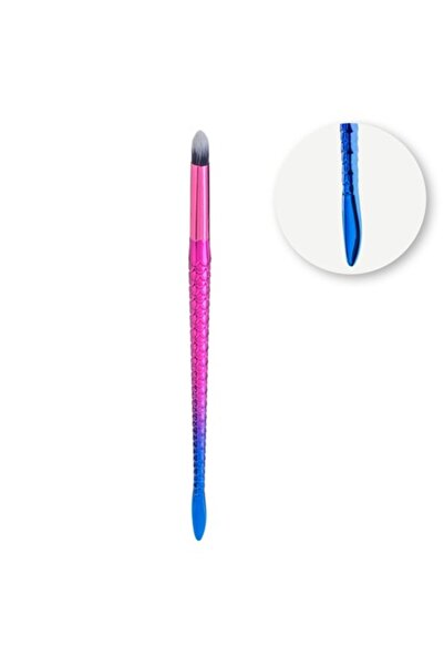 MYONNA IT & E- COMMERCE Besty Mermaid Makeup Brush, Fuchsia & Blue, 17.5 cm