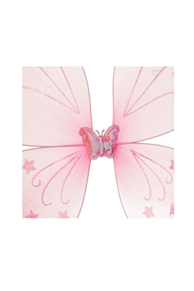 OEM Butterfly wings, pink, with glitter stars, for girls, 37x40 cm