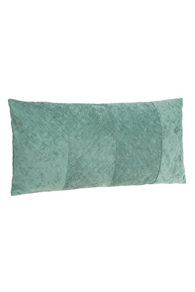 SHOPIENS Pernă decorativă din chenilă, model cu dungi în relief, verde mentă,...