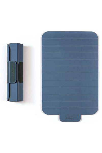 Trebonn Cutting Board 1021111, Foldable, 39x24 cm, Non-slip, Magnetic Closure, Blue-Gray