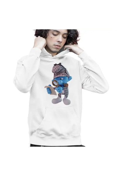 OEM Hanorac Copii Baieti Strumfii Detectiv Sherlock