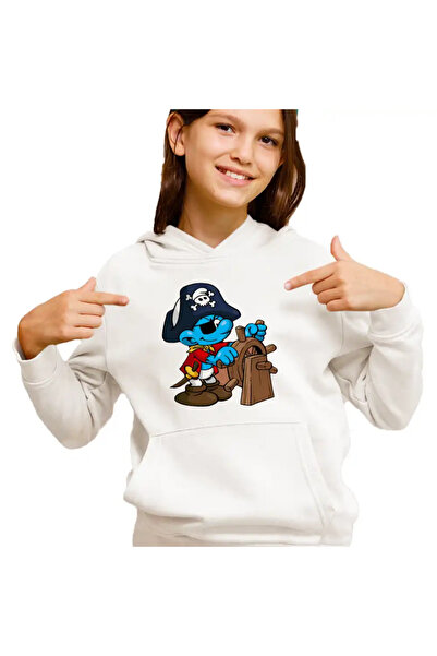 OEM Hanorac Copii Fete Strumfii Piratul