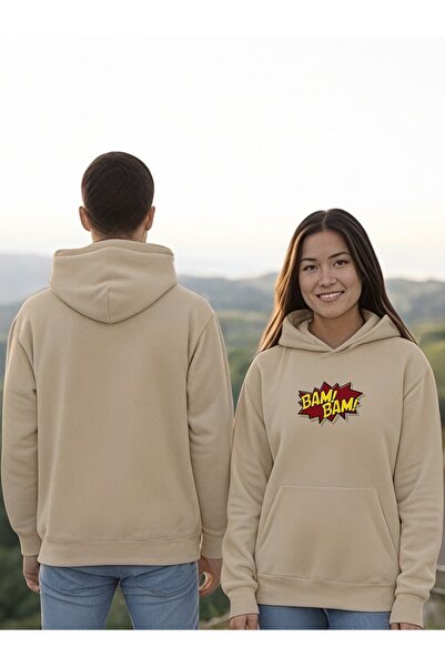 ArtYus Bam Bam Colorat cu imprimeu cu glugă Swea tricou