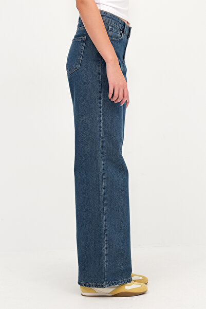 Addax Yüksek Bel Wide Leg Jean Pantolon PN7063-PNP