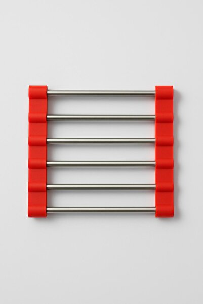 EWs Stainless Steel Silicone Edged Trivet 21 cm