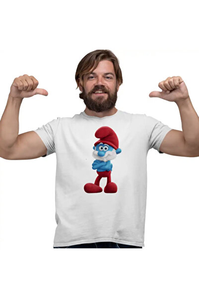 OEM Tricou Barbati Strumfii Papa Strumf Strunf