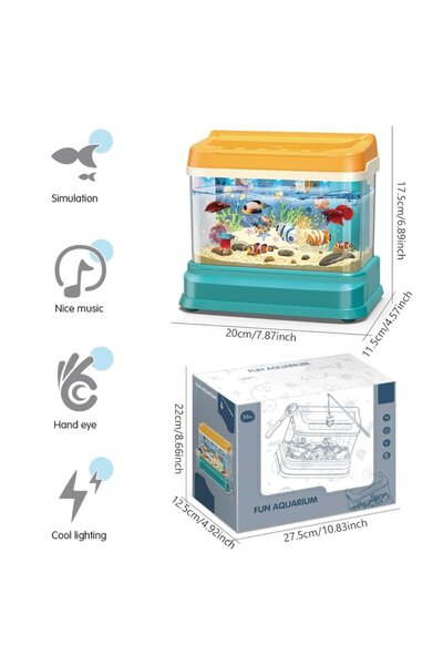 dalimag Educational Montessori Toy, Axroad Mall, Interactive Aquarium Set with Lights and Sound