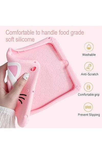 Alstrap Xiaomi Redmi Pad Se 8.7 Inch Compatible Kids-Safe Silicone Tablet Case with Stand