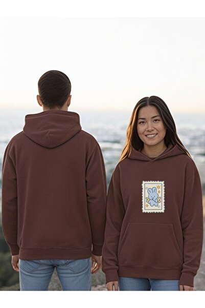 ArtYus Пощенска картичка Заек Цветна качула с качулка