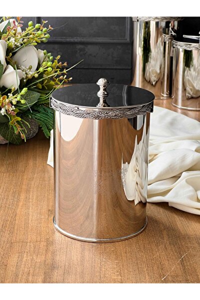 ROSSEV Metal Medium Size Jar with Rope Detail