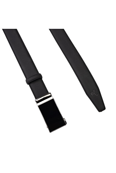 TORO NERO Curea din piele bărbătească neagră - Soft Line Auto -