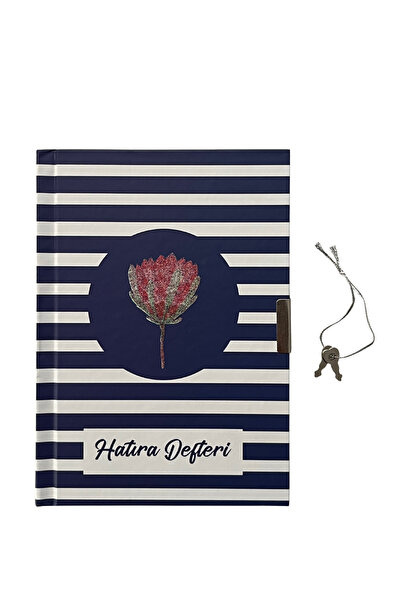 TREND16 Desenli Kilitli Anahtarlı Hatıra Defteri