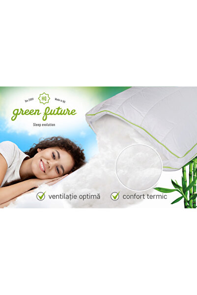 Green Future Nature pillow, 45 x 65 cm, White - Bamboo