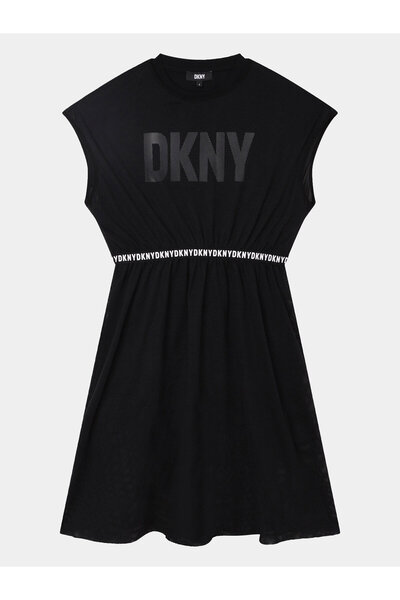 Dkny Girls Casual Dress D32898 D Black