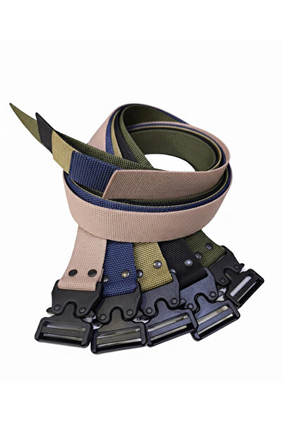 Kemer Dünyası Curea Palaska din material textil cu cataramă din plastic în stil tactic (set de 5 culori)