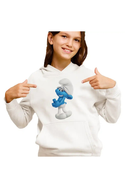 OEM Hanorac Copii Fete Strumfii Rusinosul Sfiosul