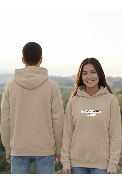 ArtYus Bateria socială mea este colorată cu imprimeu cu glugă Swea tricou