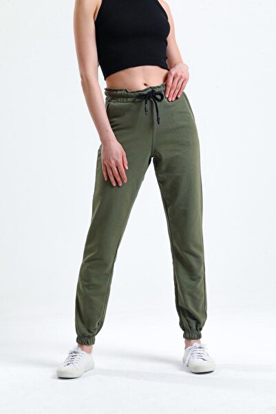 peralist Γυναικείο Φορμάκι ΧΑΚΙ με λεπτομέρεια ραφής, τσέπες και ελαστικό πόδι