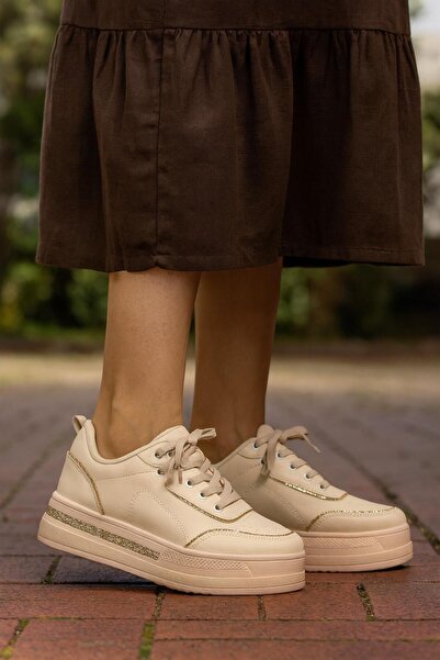 MODAONN Ženske dnevne visoke Sa kamenčićima udobne cipele za hodanje i Ortope...