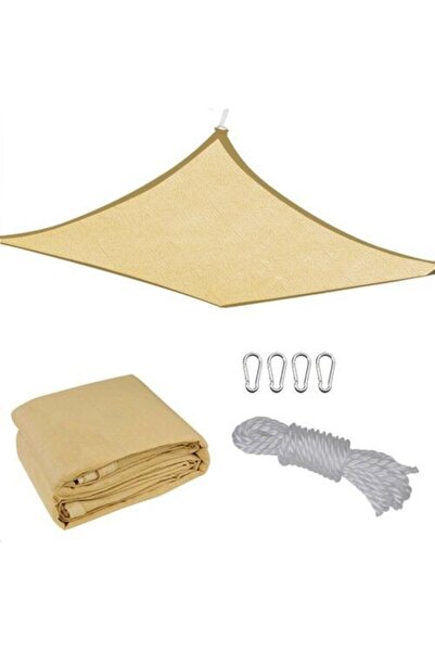 Flippy Copertină/parasolar, pătrată, 4x6 m, galbenă,