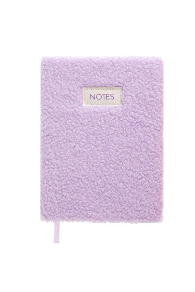 SHOPIENS A5 Lilac Fluffy Notebook with 80 Pages