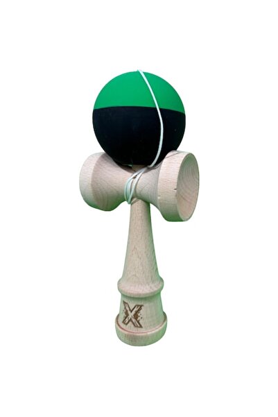 LEIBOO Kendama Originală X, din lemn, bilă cauciucată, 18 cm, joc de îndemâna...