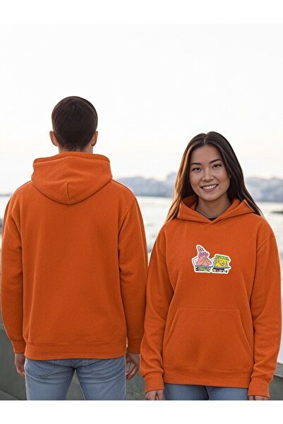 ArtYus Bomboane de burete Patrick Colorate cu imprimeu cu glugă Swea tricou