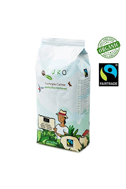 Puro Fairtrade Beans Bio Organik Çekirdek Espresso Kahve 1000 gr