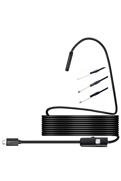 zola IP67 endoscopic camera, OTG function, microUSB, 5 m cable, 6 LEDs with adjustable lighting